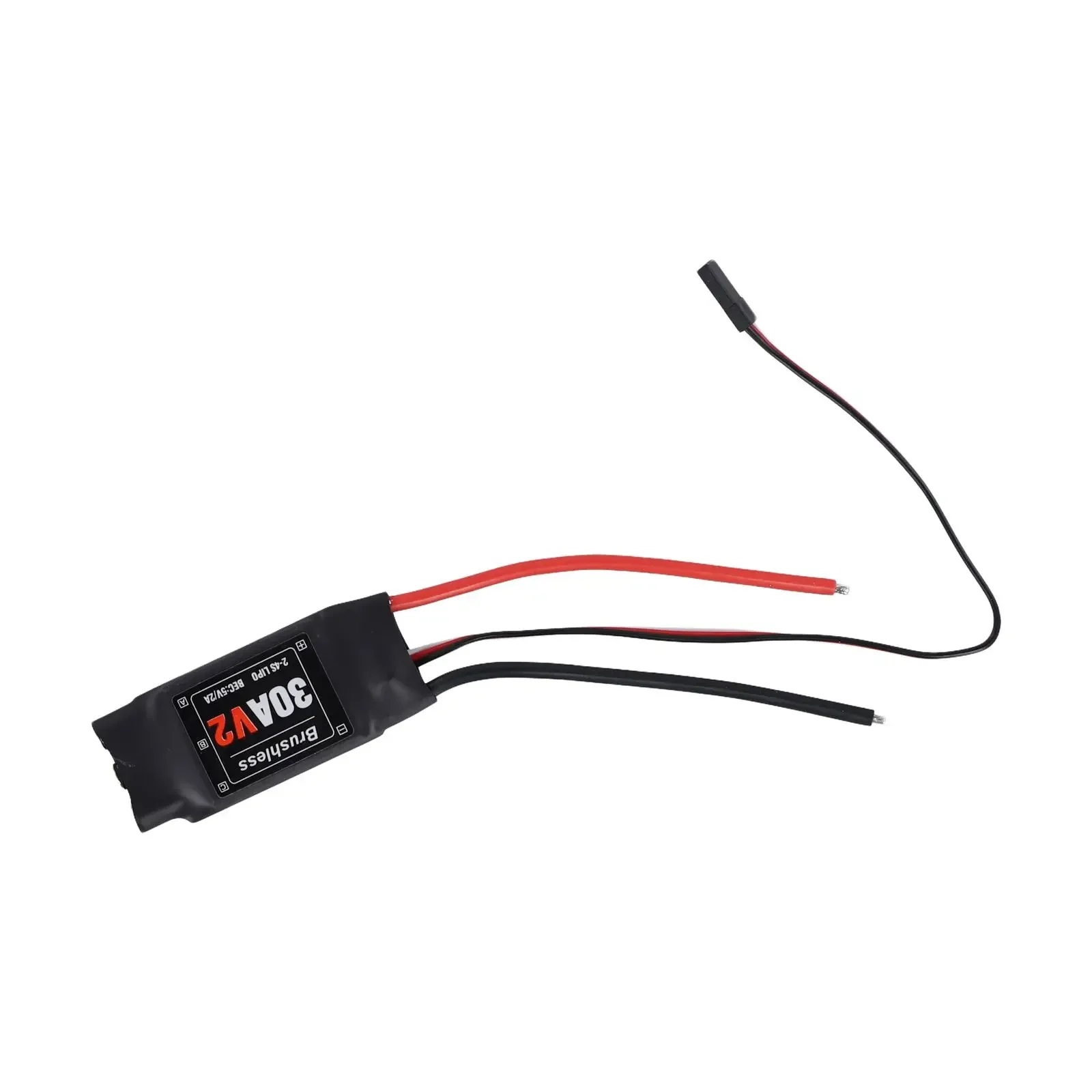 24S Brushless ESC 30A with 5V2A Output Perfect for RC Quads with Enhanced Throttle Control and Brake Functionality