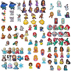 8-25pcs/set Disney Princess Series âfor Shoe Charms Accessories for Classic Clog Shoe Decoration Kids Gifts