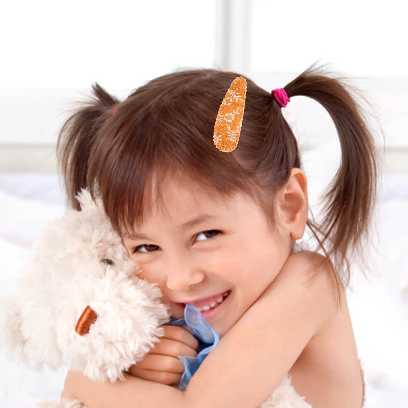 

30 Pcs Fabric Hair Clips for Little Girl Creative Embroidered Baby Set 1 2 3 Toddler Cute Small Decorative Accessories