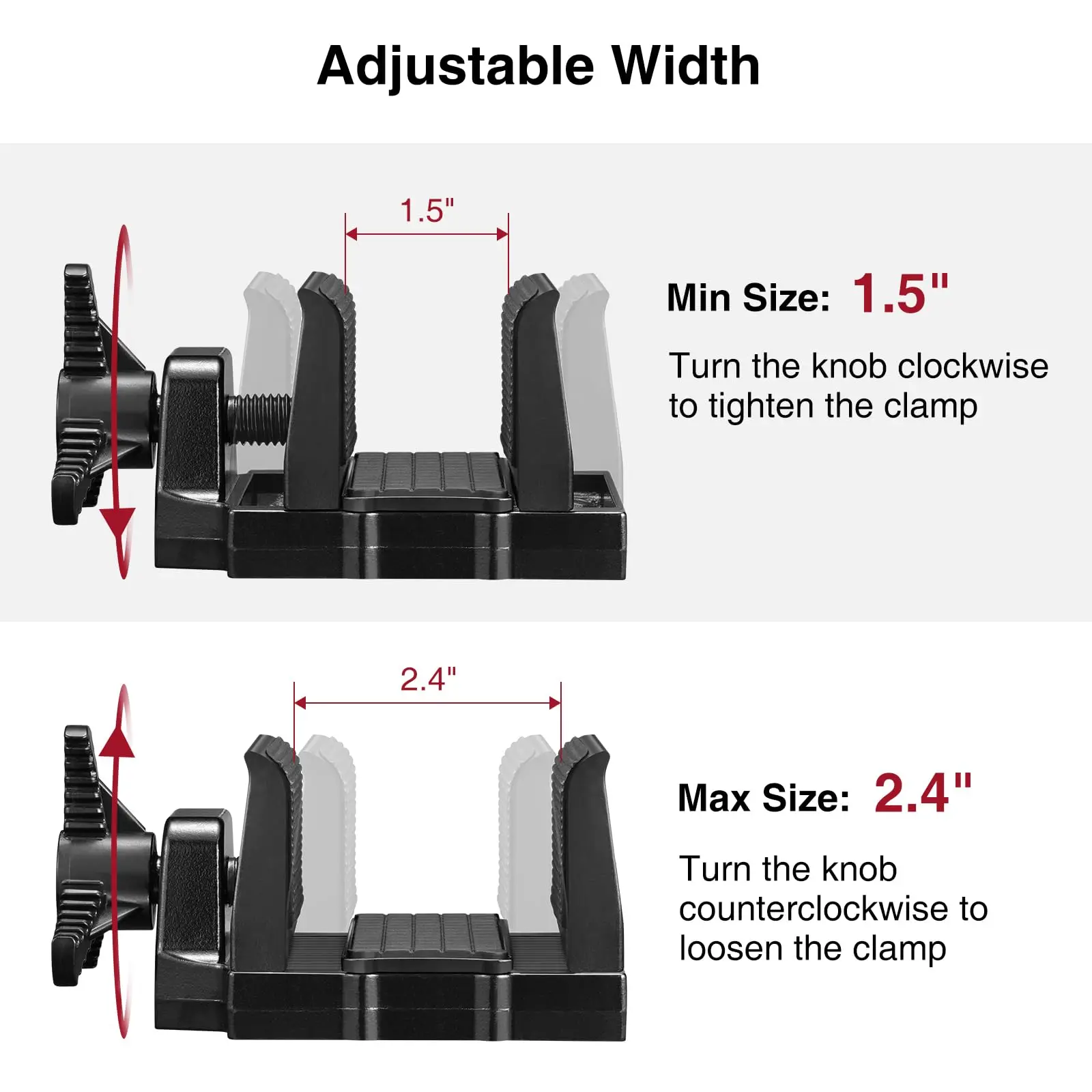 Universal Rifle Clamp Rest Head for Shooting Stick Monopods Tripods Stand Lightweight For Target Practice Outdoors