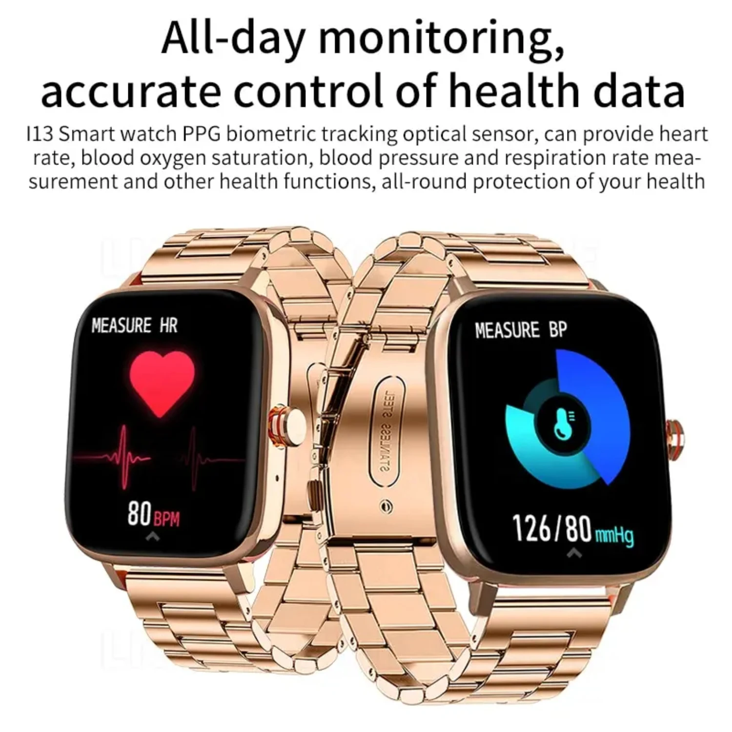 Reloj inteligente para hombre y mujer, reloj inteligente con esfera personalizada para Android IOS, relojes Bluetooth resistentes al agua, pulsera completamente táctil, reloj para hombre