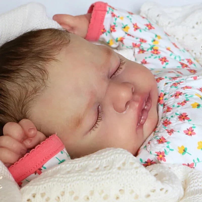 

21inch Reborn Doll Kit Everlee Newborn Lifesize Sleeping baby unfinished doll parts