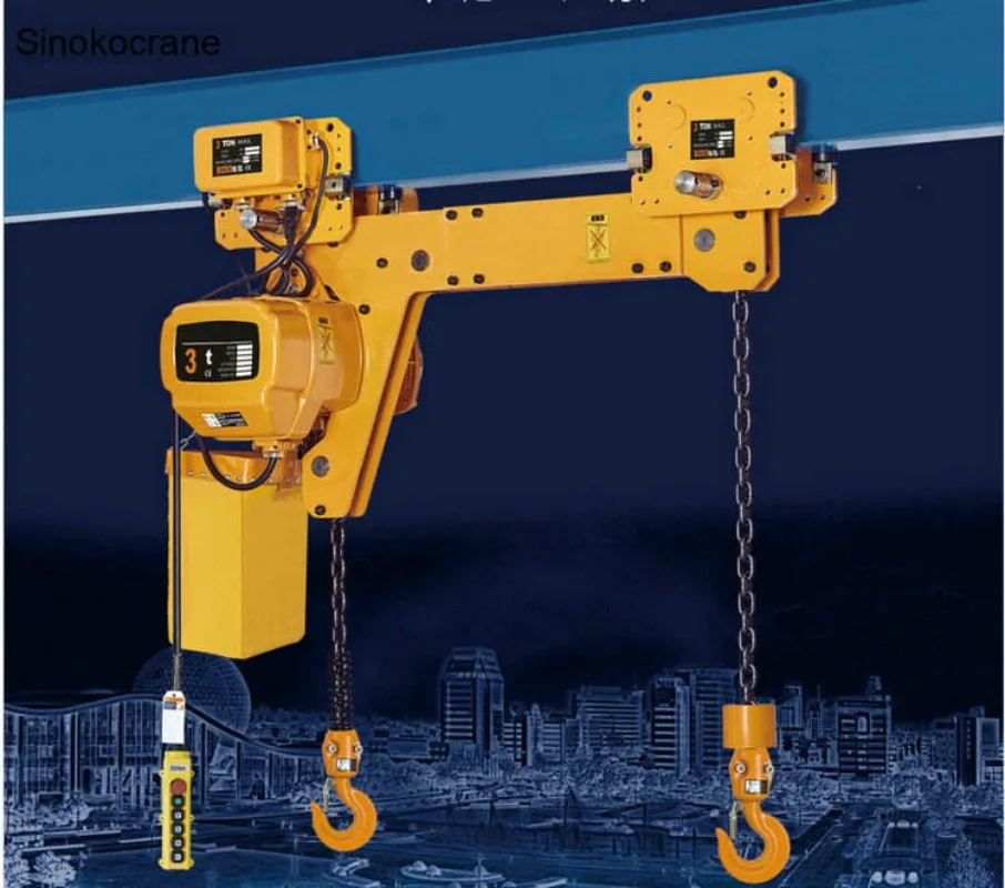 500kg 1  2  3  5  7.5  10 Ton Electric Chain Hoist Model Hhbb 380v Low Clearance for Construction