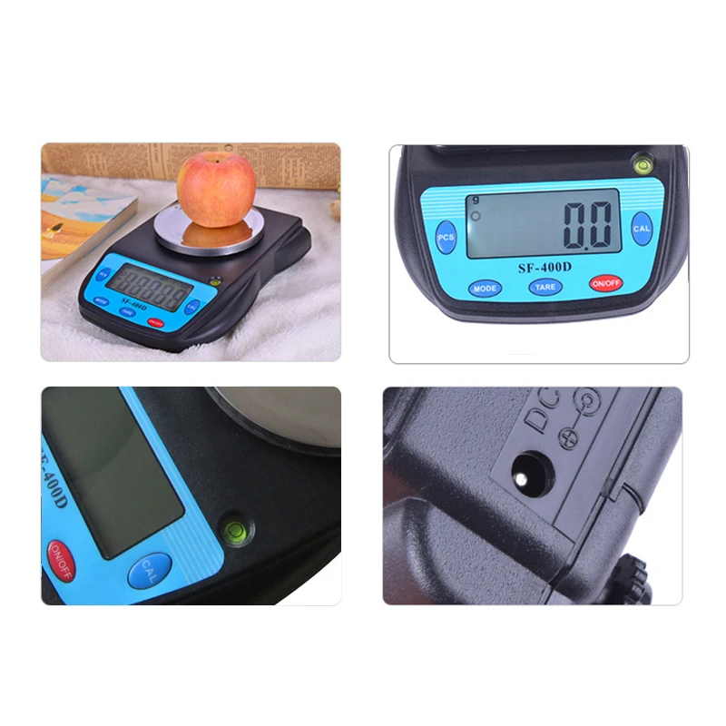 La nueva balanza analítica -400D, balanza Digital electrónica de laboratorio, báscula de cocina 500G/0,01G, color negro
