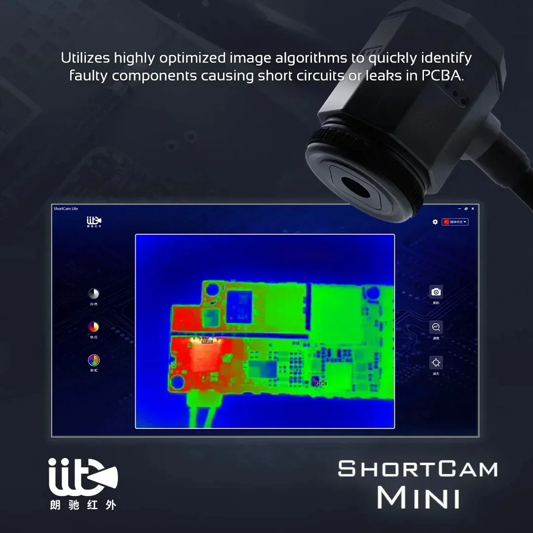 ShortCam AS21 МИНИ-тепловизор Инфракрасная камера Прибор для быстрой диагностики для быстрого обнаружения печатной платы Неисправности короткой утечки