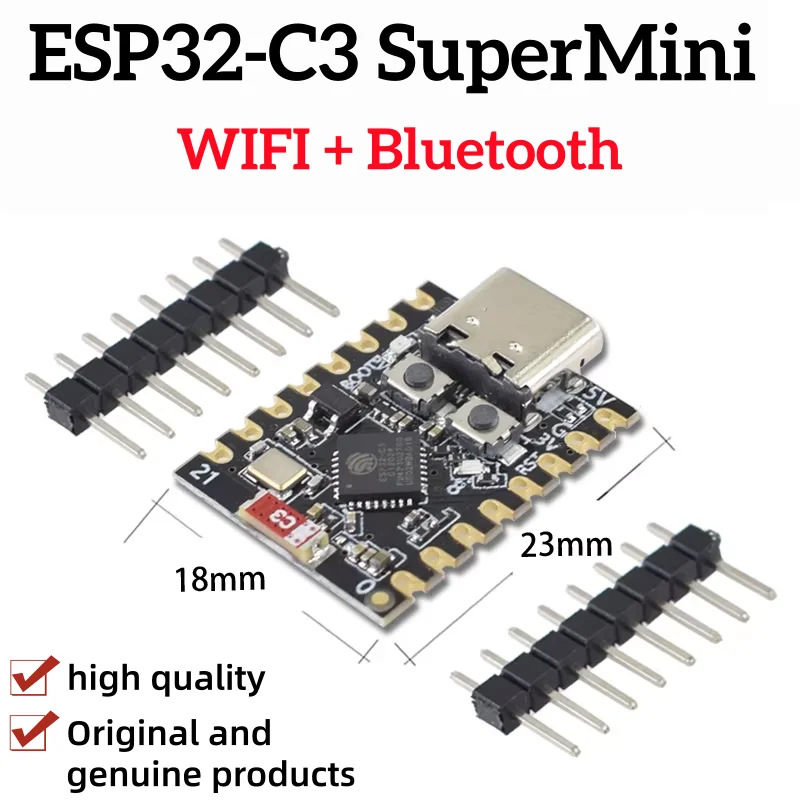 1-10PCS ESP32 C3 Development Board Modules Mini Wifi BT Bluetooth Module 32-Bit Single-Core Processor ESP32 C3 16Pin Type-C