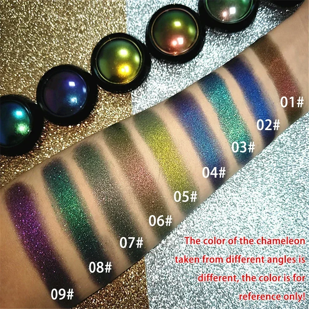 Chameleon Eyeshadow High Pigmented Multi Chrome Metallic Eye Shadow Pallete Eye Glitter Eye Shadow Shimmer Gradient Cosmetic New