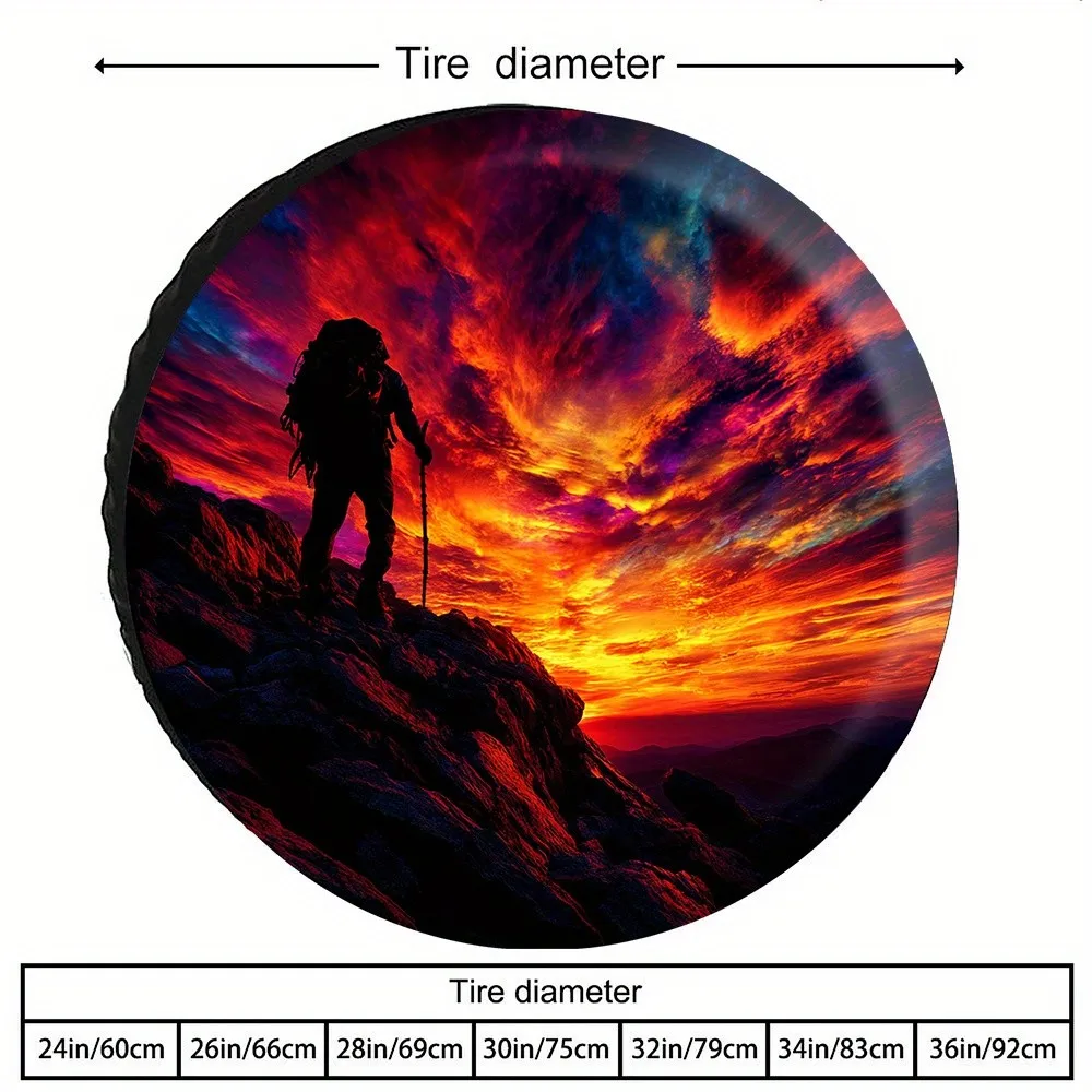 

Чехол для запасного колеса Mountaineer Sunset: Прочный защитный чехол для внедорожников, кемпинга и приключений
