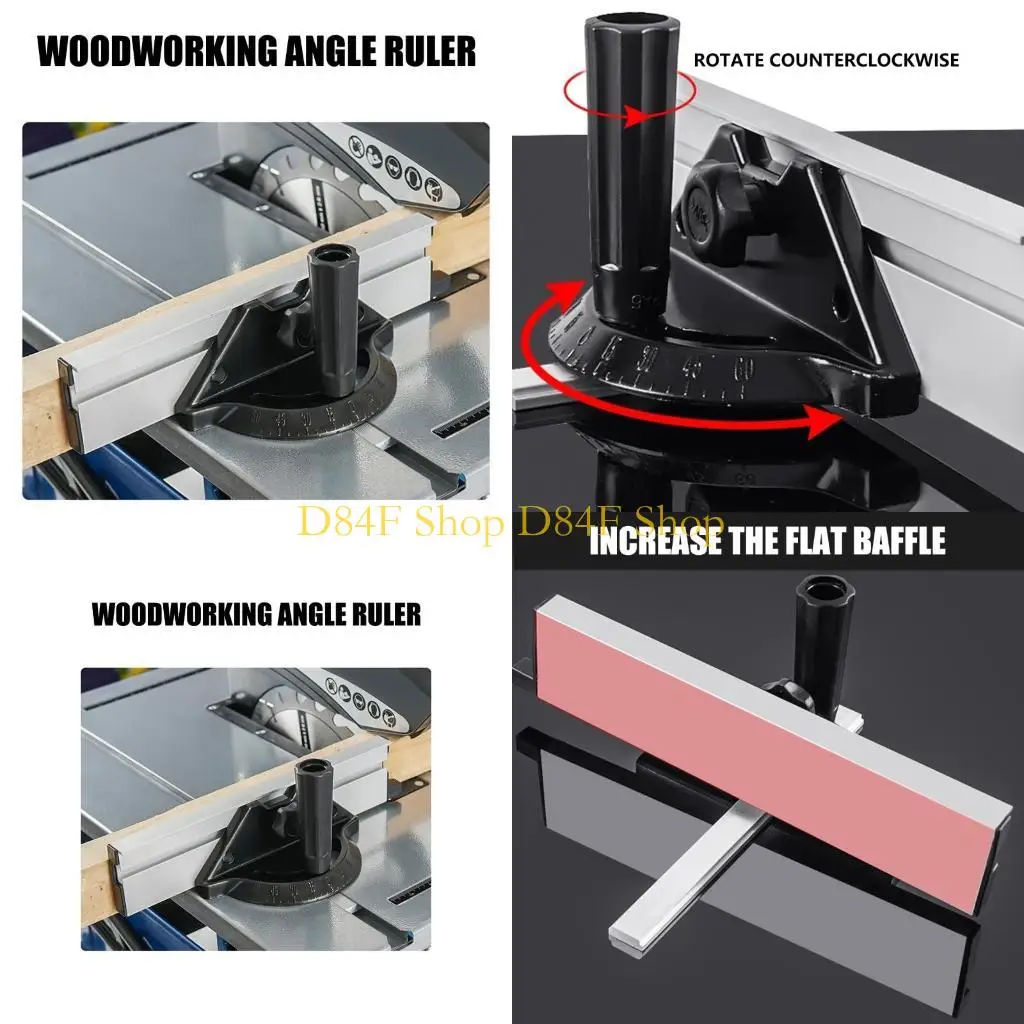 D84F Table Sawing Miter Gauges Miter Gauges Fence Adjustable Ruler Miter Gauges Woodworking Tool Plate Ruler Replace