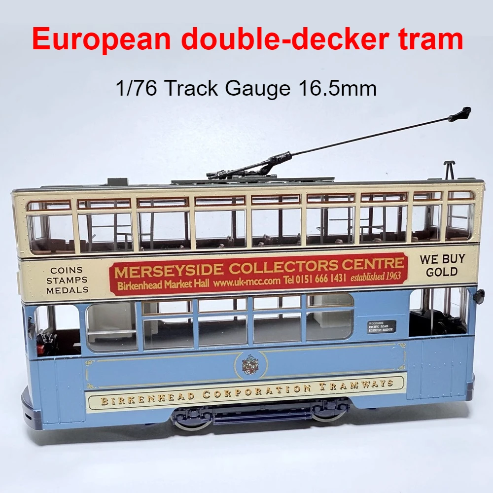 

BACHMANN HO Type Toy Train CE00609 European Double-decker Tram with Power Ding Ding Car Train Model Boy Toy Gift