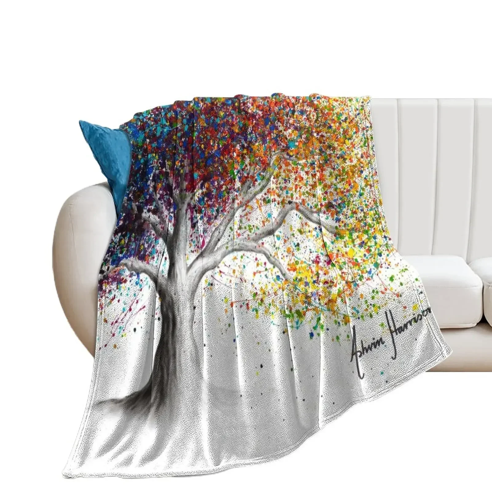 

The Colour of Dreams Throw Blanket blankets and throws Custom Decorative Sofas Blankets