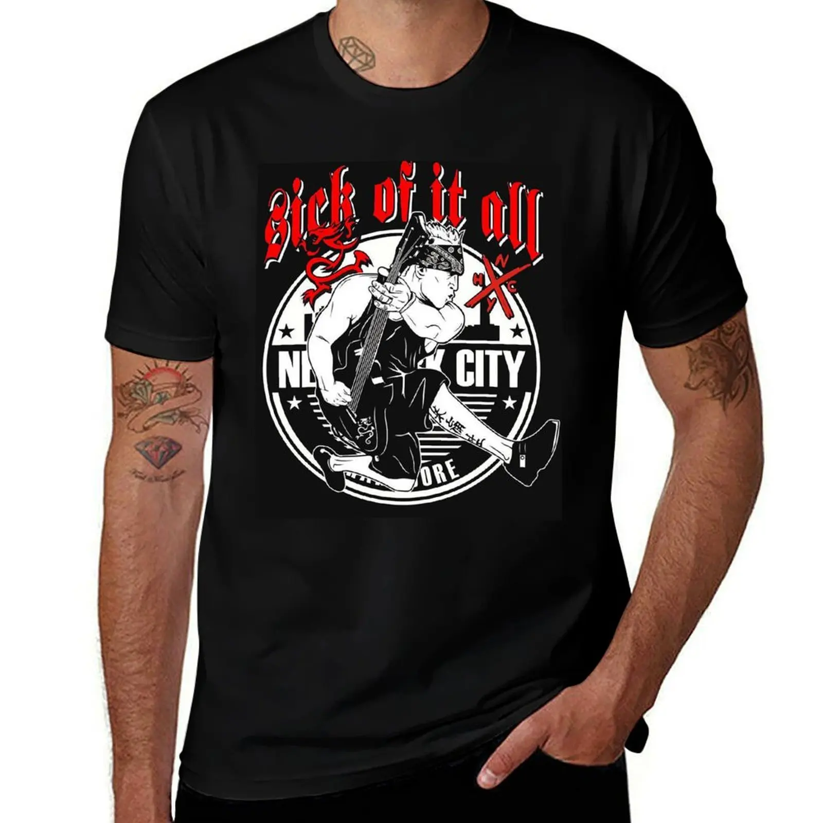 

sick of it all the best T-Shirt graphics affliction shirts Blouse gifts for boyfriend men clothing