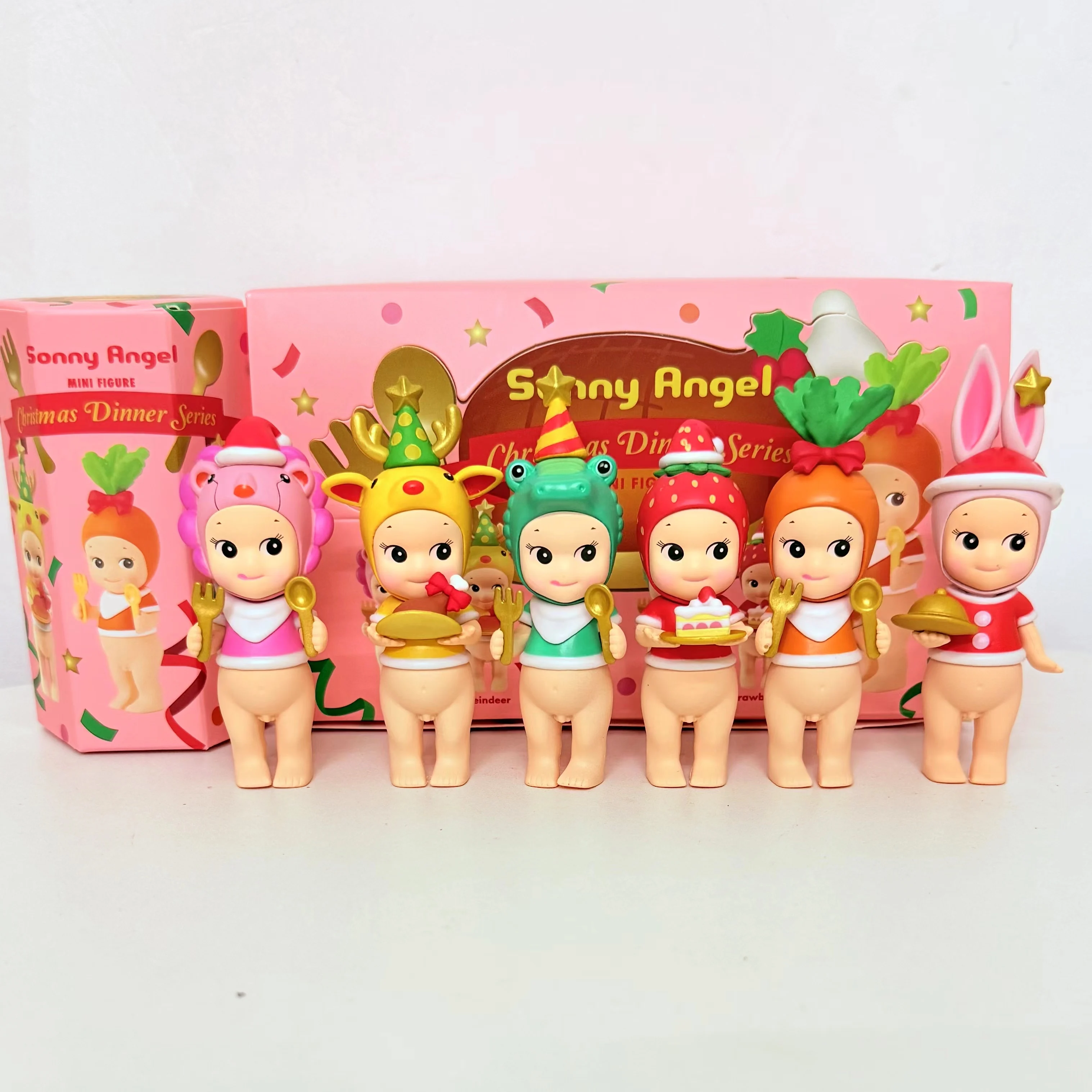 

Высокое качество, новая мини-фигурка ангела, серия «Рождественский ужин», слепая коробка, милая мини-аниме, декоративная детская подарочная серия-сюрприз