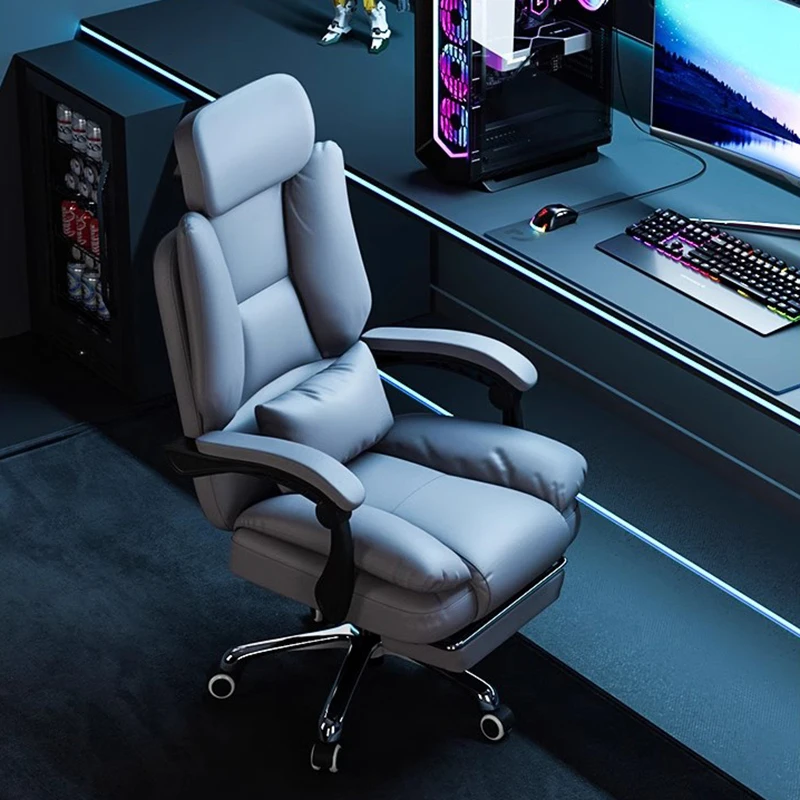 Cushion Swivel Gaming Chairs Luxury Office Arm Grey Recliner Gaming Chairs Ergonomic Designer Sillas De Oficina Furnitures