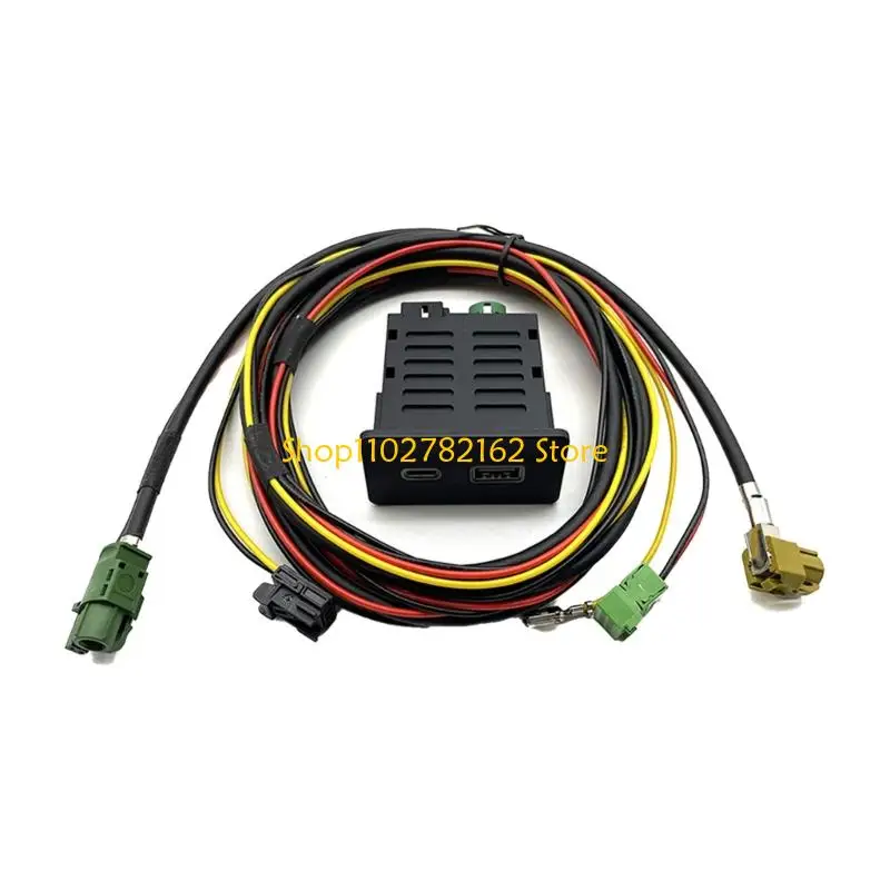 

547B Adapter Plug With Switches Control For Golf 7 MK7 B8 MIB2 Seamlessly Smartphone Integration USB Fast Data Transfer