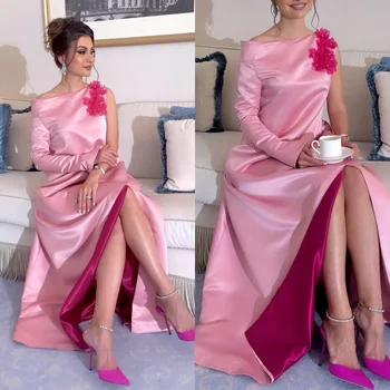 Aangepaste Jiayigong Sparkle prachtige Bateall A-lijn vloerlengte avondjurk bloem verticaal S aangepast