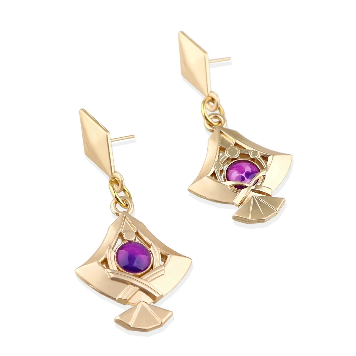 Game Figure Anime Yae Miko Vision Cospaly Props Metal Alloy Earring Ear Studs Jewelry Women Accessories Gift for Fans