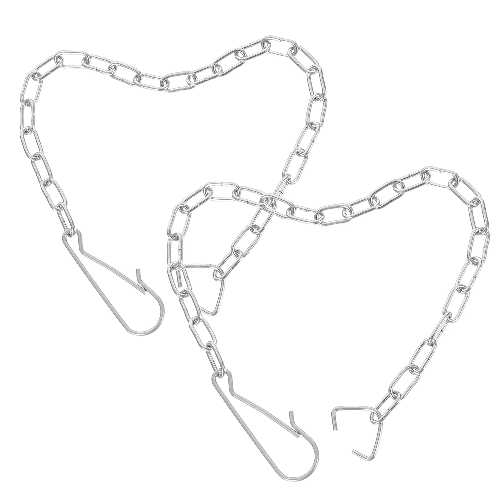 

2pcs Drain Chain Toilet Chain Stainless Steel Durable Universal Toilet Flapper Replacement Bowl Handle Parts