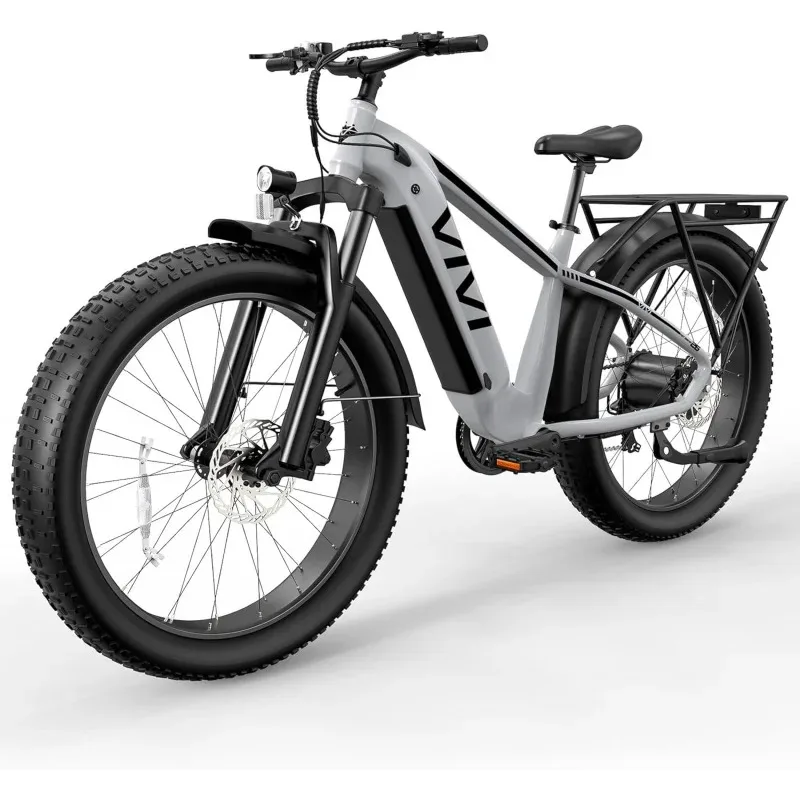 

Qvivi Ace01 For Adults, 26 "x 4.0 Fat Tire Ebike, 1475W Peak Motor Sensor Electric Mountain Bike, 25mph