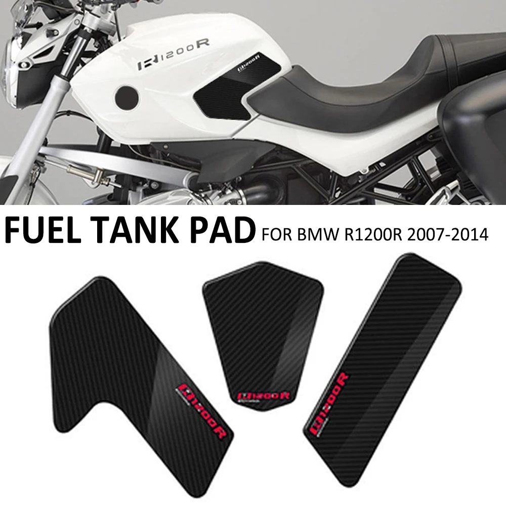 Motorcycle Anti Slip Fuel Oil Tank Pad Side Knee Grip Decal Protector Sticker Pads FOR BMW R1200R R 1200 R 1200R 2007-2014 2013