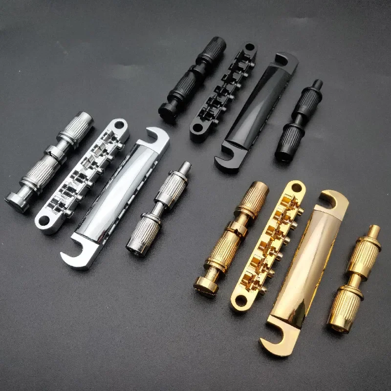 

A Set of String Brideg Saddle Tune-O-Matic Bridge Tailpiece for GB LP Style Electric Guitar