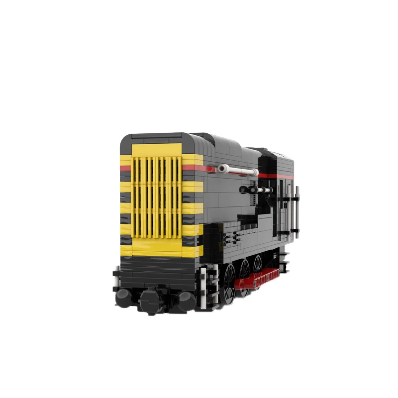 MOC-157609 City Railway Diesel electric locomotive - Shunter 08 level Building Block Assembly Model Brick Boy Toy Gifts