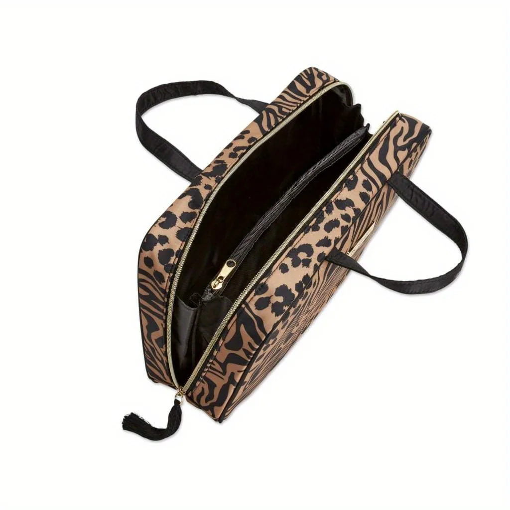Animal Print Dump in Weekender Bag Forro limpável Interior espaçoso