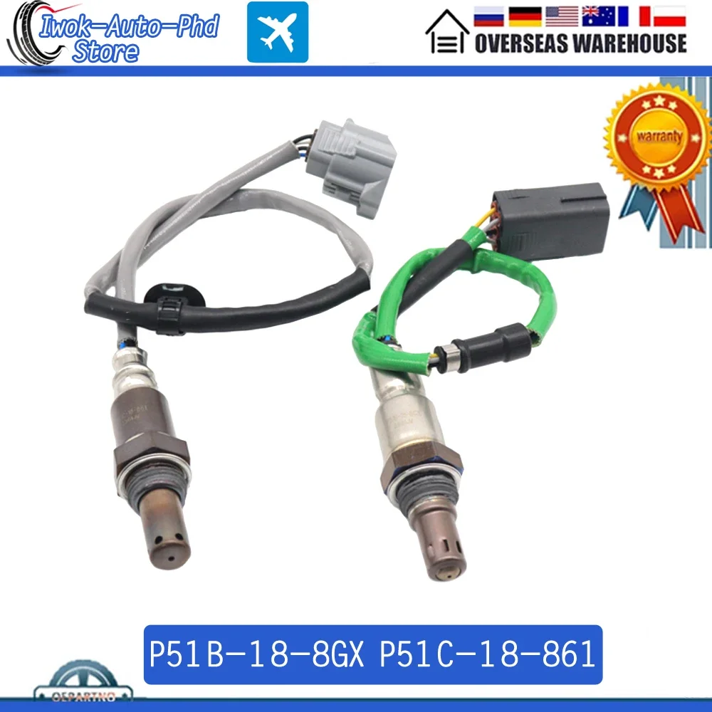 P51B-18-8GX P51C-18-861 Upstream Downstream Air Fuel Ratio Lambda O2 Oxygen Sensor for Mazda MX-5 Miata 2016-2018 2.0L