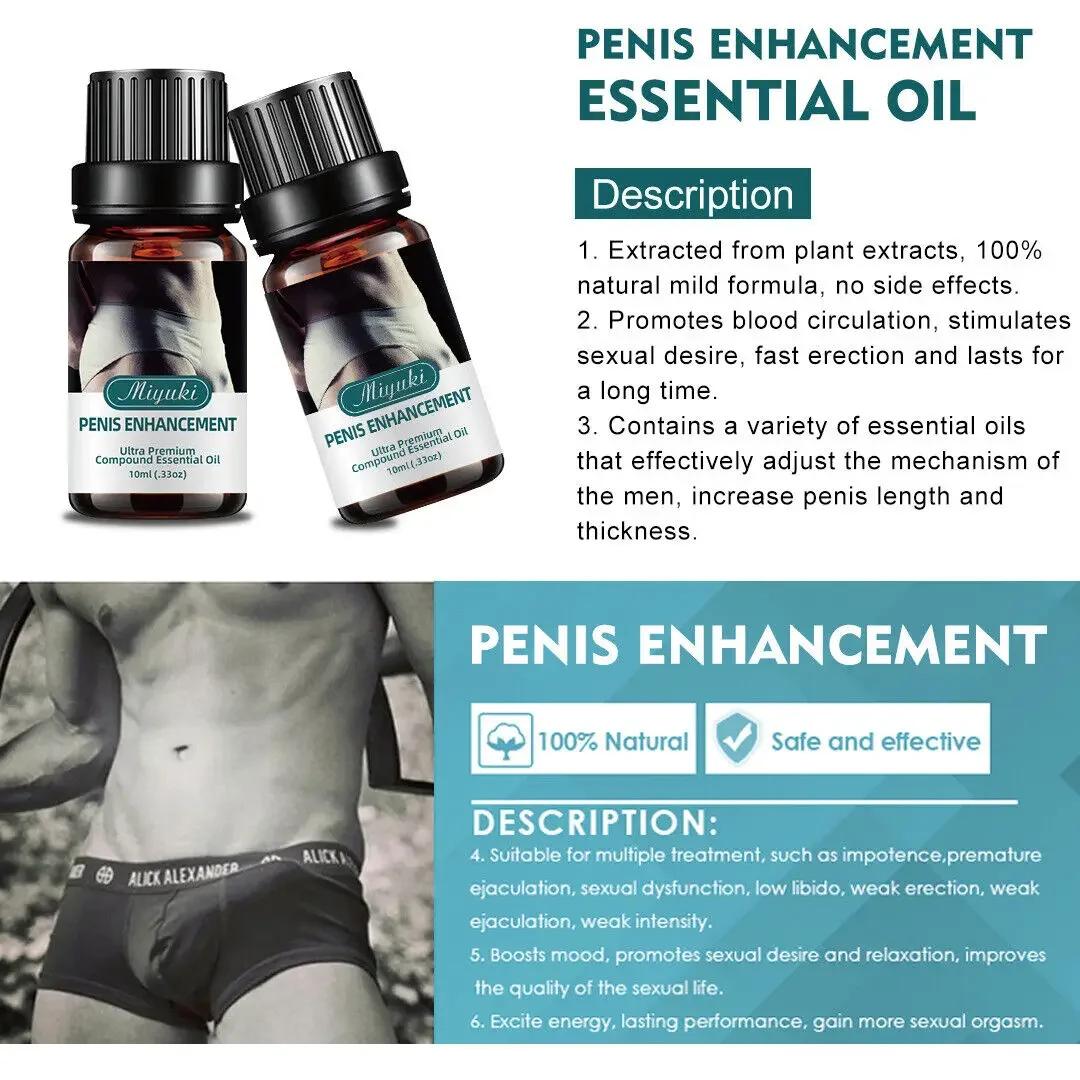 Penies Enlargment Oil Penis Thickening Growth Increase Big Dick Enlarge For Men Enhanced Erection Delay Ejaculation Big Cock