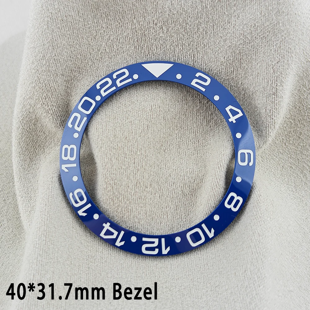 ForgeLink 40mm Lünetteneinlagen GMT Uhrenlünette 40mm * 31,7mm Keramik-Lünetteneinlage Passend für 42mm bis 44mm Taucheruhrengehäuse Uhrenring – Detail 13
