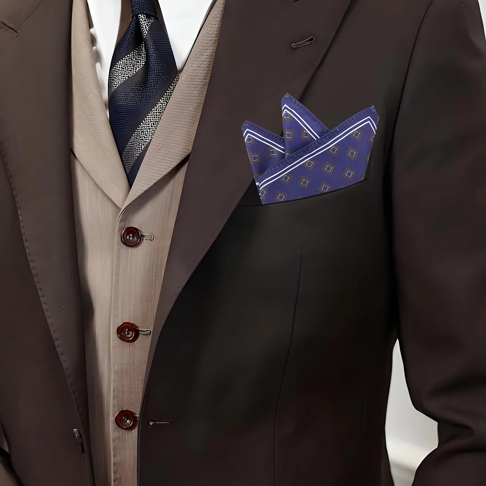 ﻿ Tailor Smith 11.81x11.81 inch Pocket Squares Paisley Men's Handkerchief for Suit Accessories Wedding Business Banquet Gift