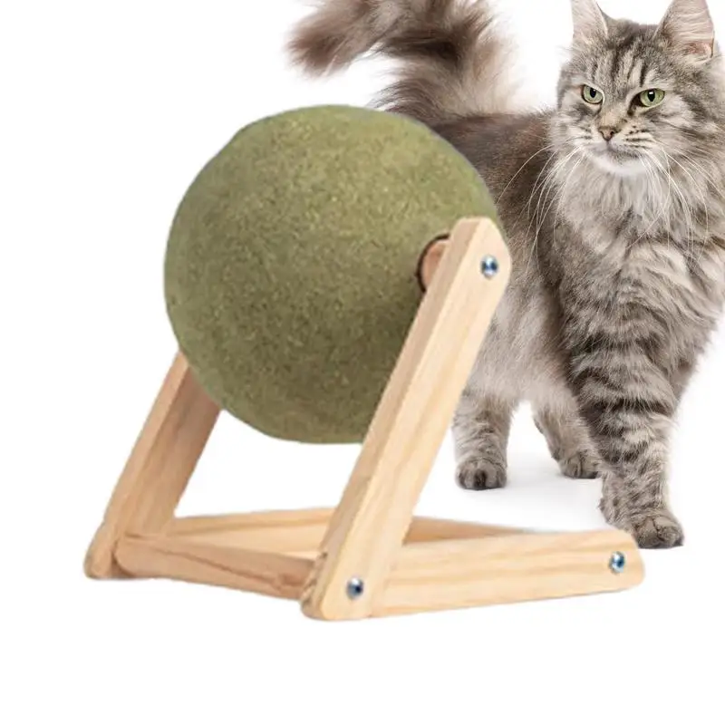 

Catnip Ball Toy Multifunctional Catnip Roller Ball Floor Mount Interactive Catnip Toy Enjoyable Catnip Floor Toys Cat Huge