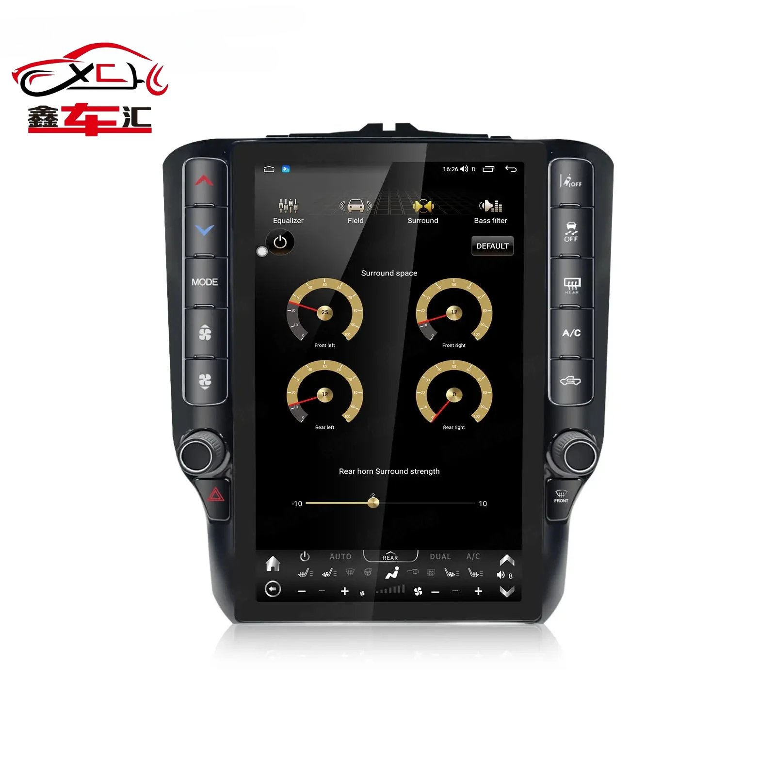 

Navihua Tesla Style Android Screen for Dodge RAM 2019-2024 Vertical Screen Multimedia Auto Stereo GPS Navigation Android Monitor