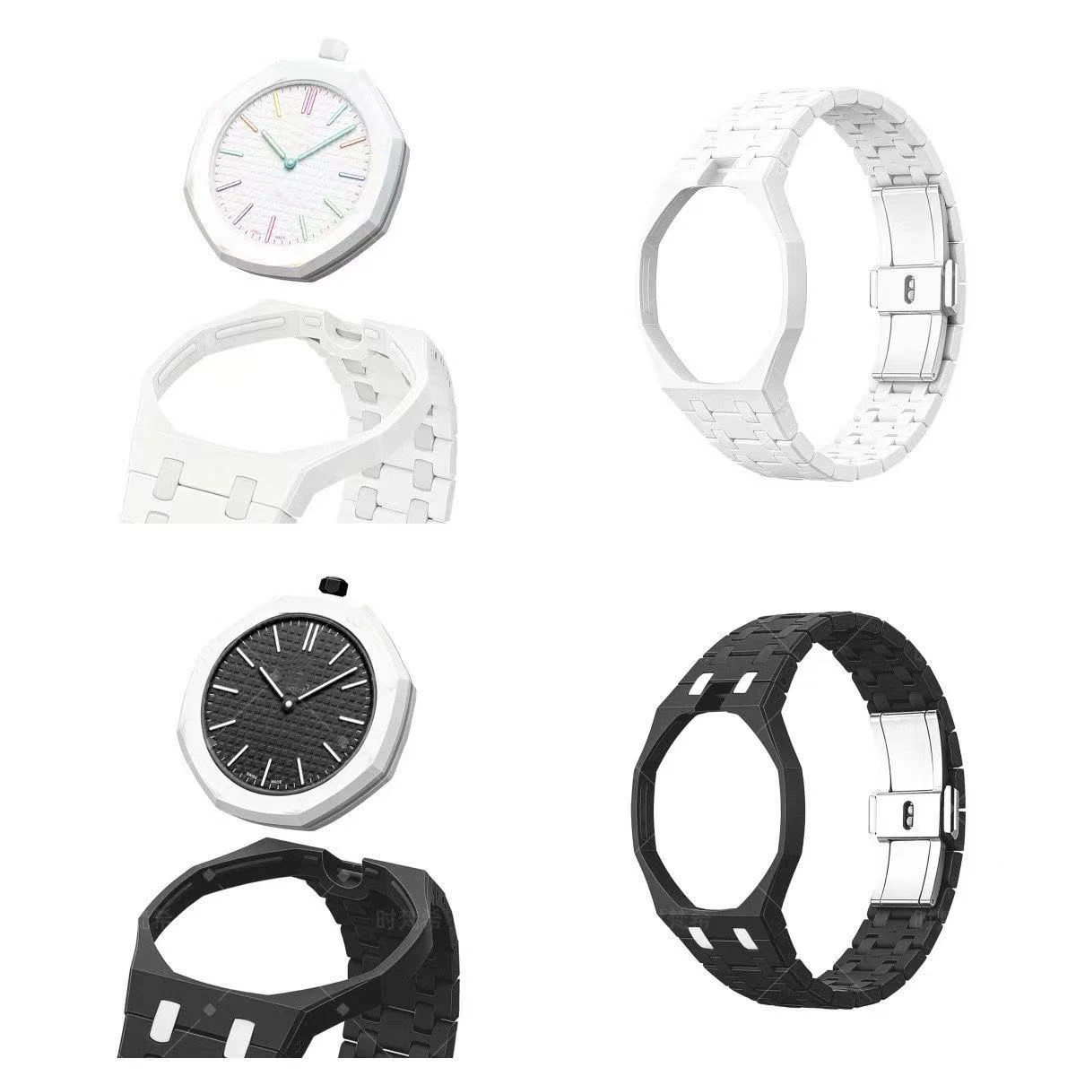 Ceramic Biomaterials Mod Kit For Swatch X AP Royal POP Watch Case And Strap Convert Pocket To Wristwatch Accessories