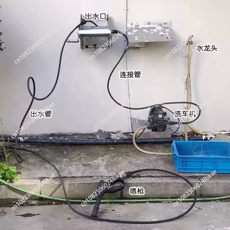 

for Water Pipe Rack Explosion-proof Steel Wire Water Pipe Storage Car Household Cleaning Bot Manipulation Car Pump Water 1pc