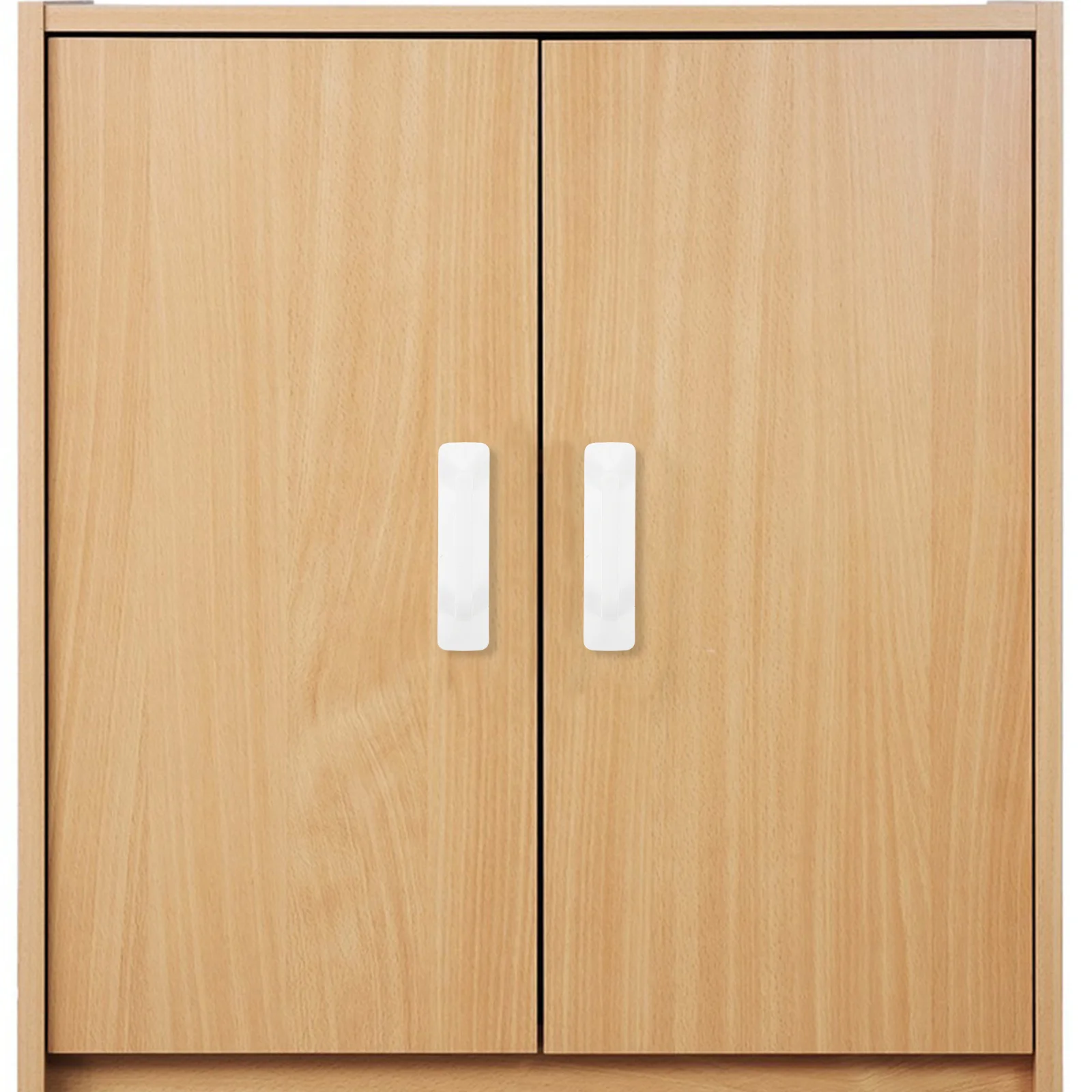 

4Pcs Self-Adhesive Pull Handles Modern Stick on Cabinet Drawer Knobs No Tools Needed for Kitchen Bathroom Furniture Upgrade