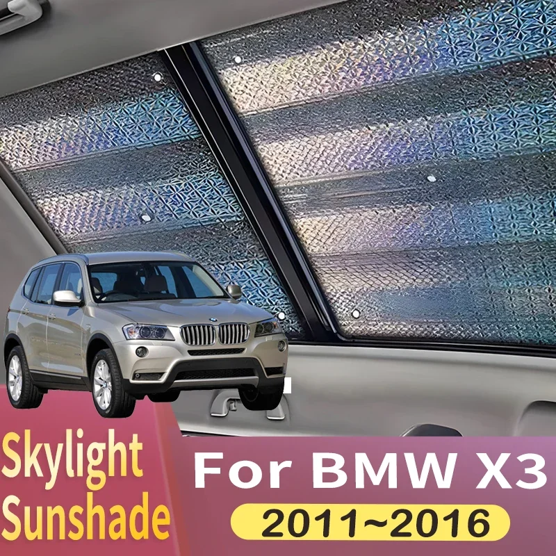 

Sunroof Sunshade Suitable For BMW X3 F25 2011 2012 2013 2014 2015 2016 Car Panoramic Roof 2X Heat Shield Window Sunshade Anti-UV