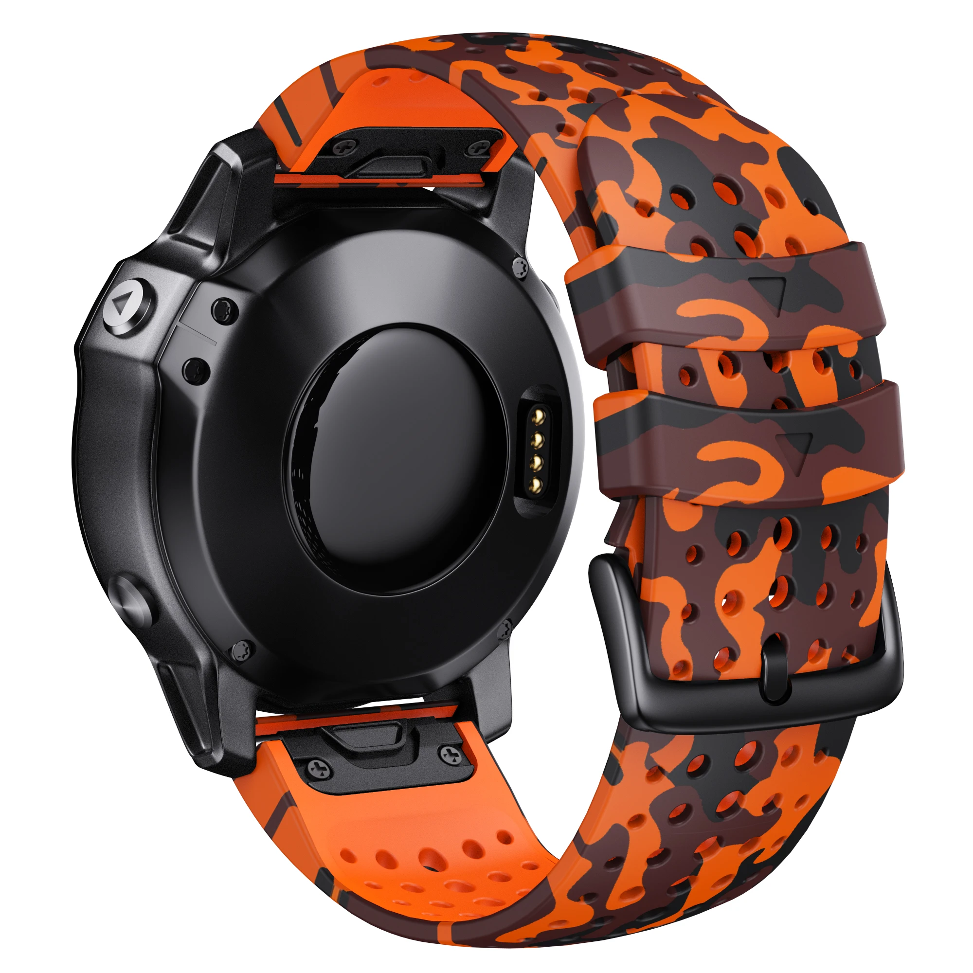 22mm 26 Garmin Camo Gummi Easy Fit Armband für Fenix5 5xplus 6 6xpro 7pro 7xpro Schnell verschluss Uhren armband Instinkt Waben gürtel