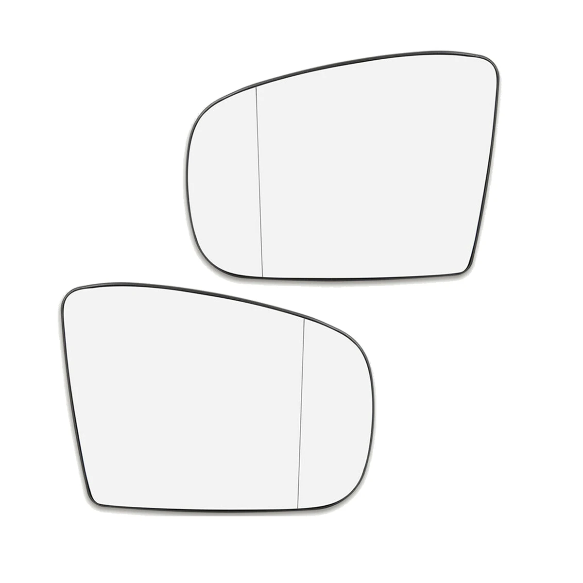 1 Pair Side Mirror Glass Heated with Backing Plate LH Left & RH Right for Mercedes-Benz W163 ML320 ML350 ML500 1998-2005