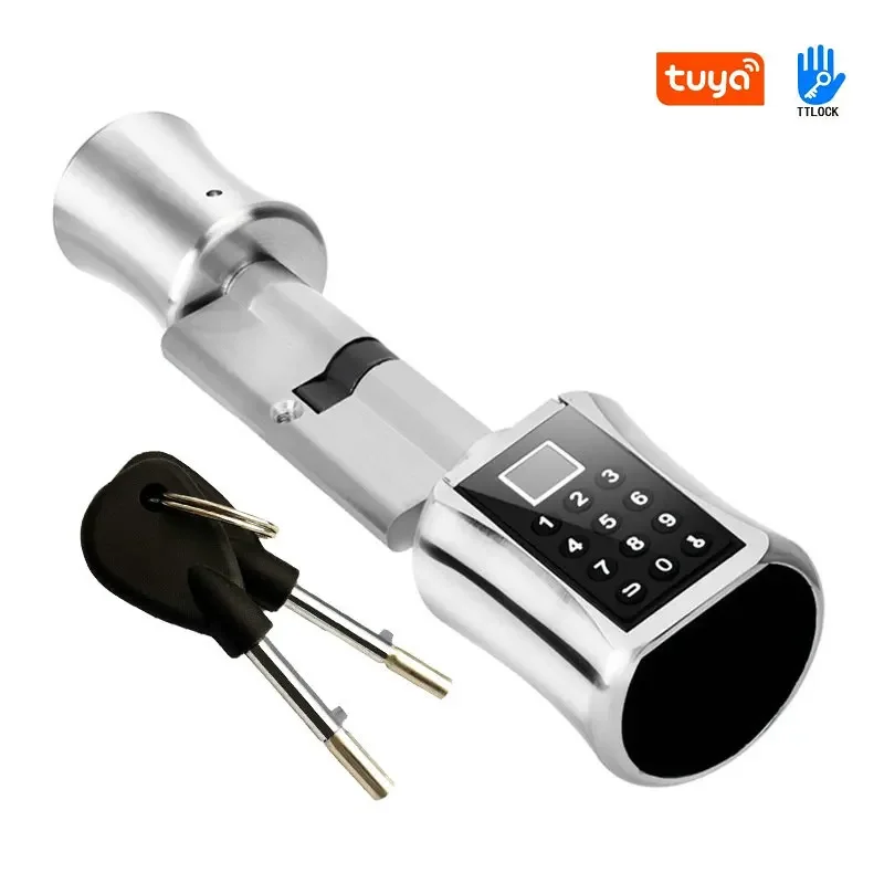 Tuya Home hotel apartment digital cylinder lock keyless biometric finger print tuya fingerprint smart door lock