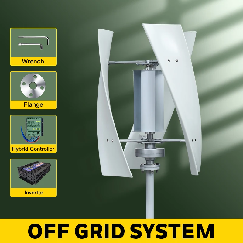 2000W Gratis Energie Verticale Windturbine Generator Magnetische Dynamo Gratis Energie Sterke Kracht AC 220V Inverter Uitgang Voor Thuisgebruik