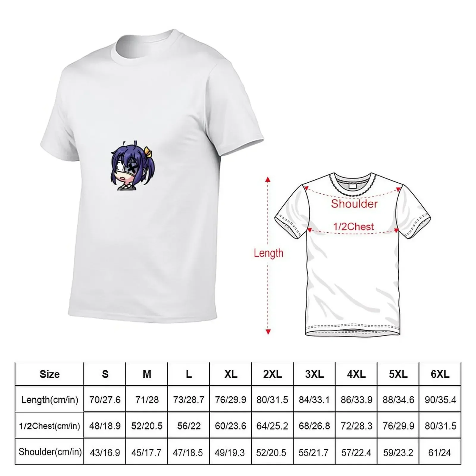 Rikka Dead T-Shirt man clothes shirts graphic tee oversized t shirts men