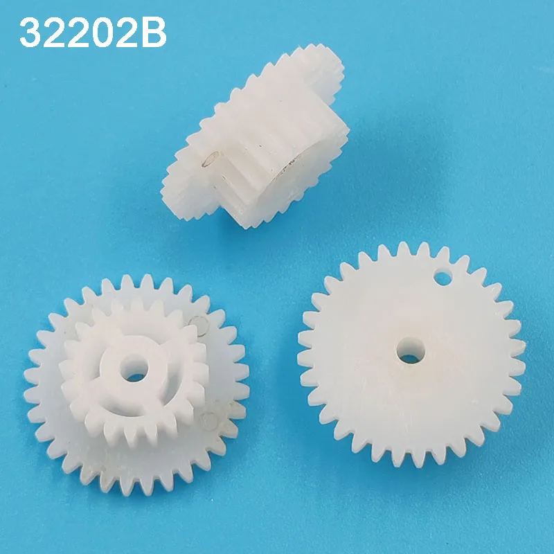 

32202B 0.5M Plastic Spur Gear OD 17mm 32 Teeth + 20 Teeth 2mm Loose Fiting DIY Model Steampunk Gears 32+20t 10pcs/lot