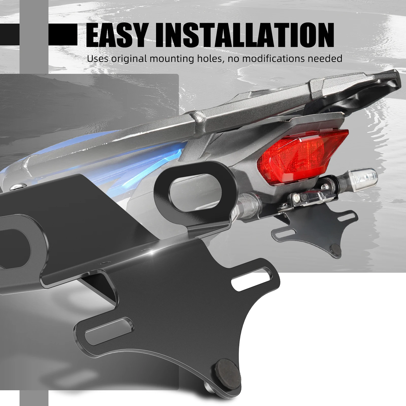 NICECNC License Plate Holder For Honda CRF1100L Africa Twin 2020-2025 2024 2023 CRF1100L Africa Twin Adventure Sports 2020-2025