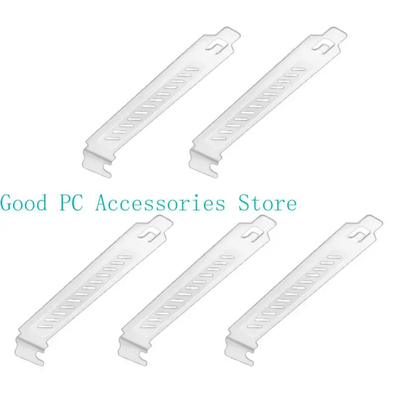 5pcs Alloy Steel PCI Slot Cover Brackets Full Profile Expansion Slot Cover for Enhances Airflows Dust Protect in PC Case
