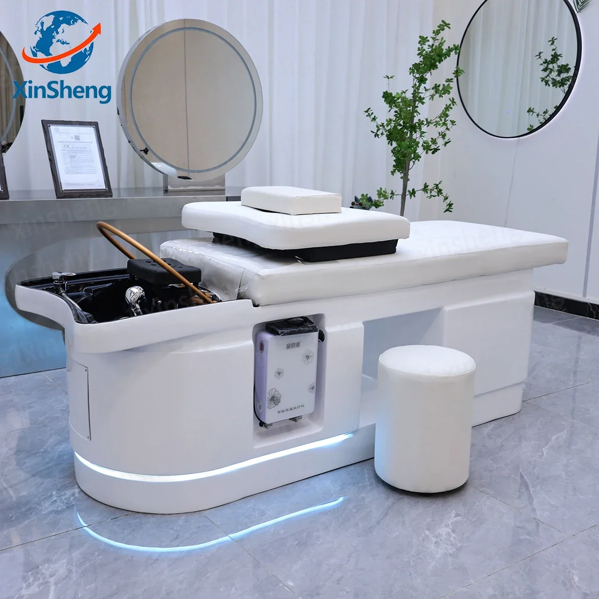 Factory Customization Head SPA Salon Bed Hair Washing Equipment Massage Table Shampoo Beds Commercial Furniture Wholesale