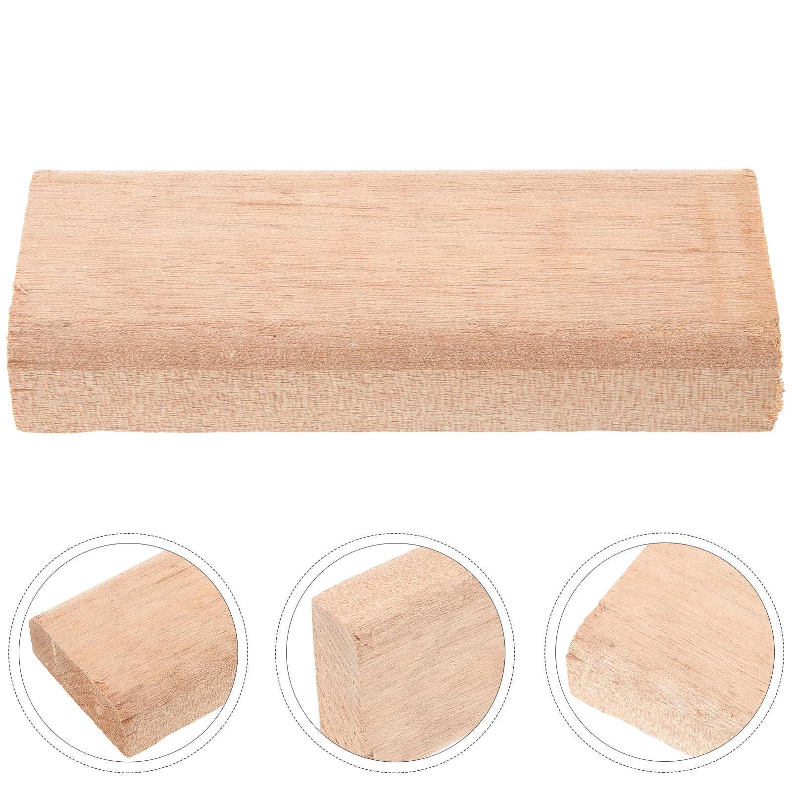 

Acoustic Tail Solid Wood Block Guitar Building Kit Natural Color Easy Install Durable Guitar Parts Accessories Support Supplies