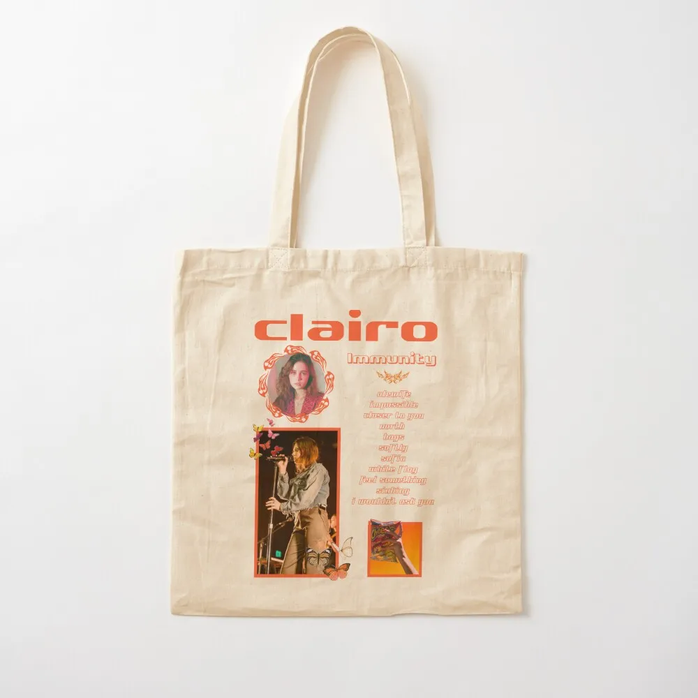 

Clairo Tote Bag cute pouch bag Custom bag luxury women Canvas Tote