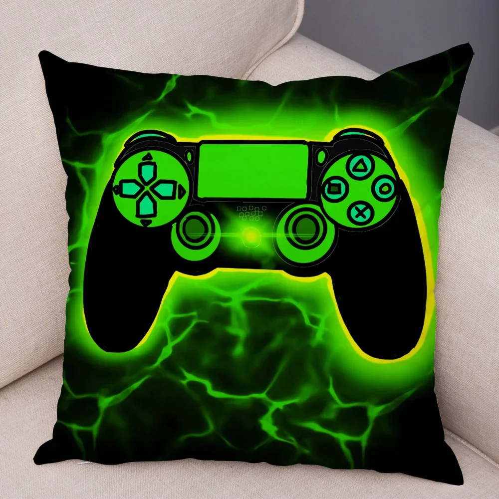 Game Room Decoration  Player Dazzle Handle Series Pillowcase Home  Boy\'s  Bedroom  Cushion Cover