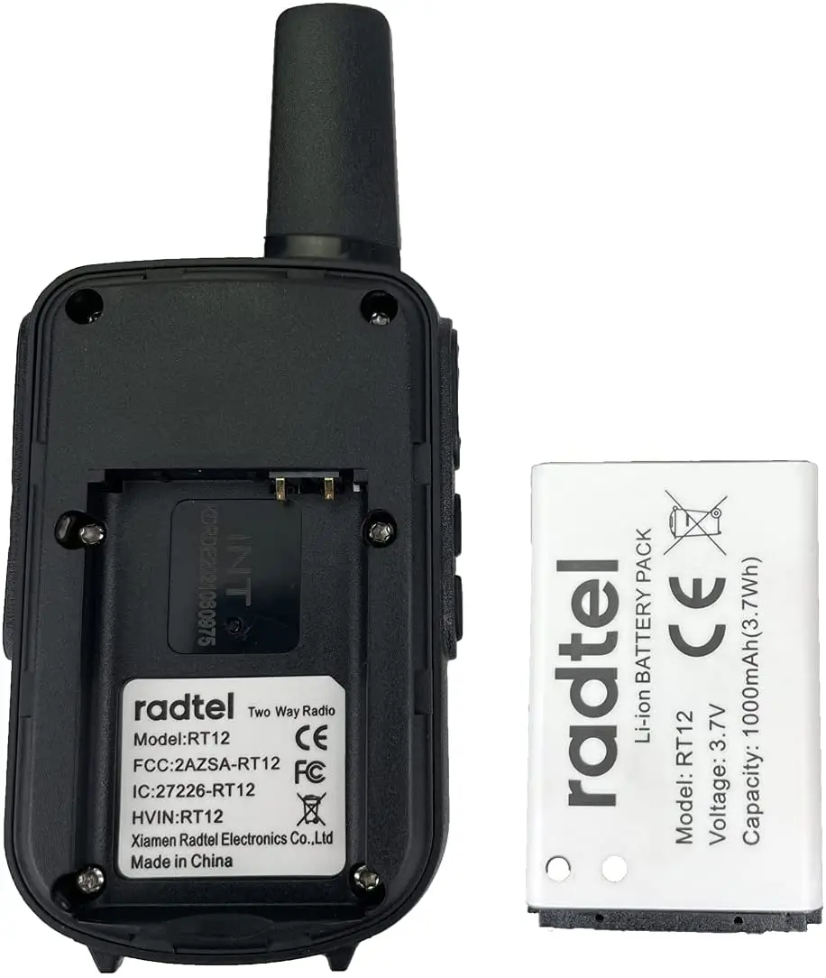 Imagem -05 - Mini Walkie Talkie Radtel Rt12 Rádio em Dois Sentidos Portátil Pmr Frs Rádio Comunicador Walkie-talkie Crianças de Longo Alcance para Negócios do Hotel